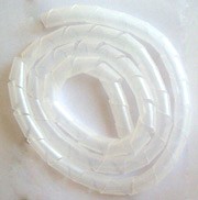 Spirale per cavi ø 5mm trasparente - 1mt
