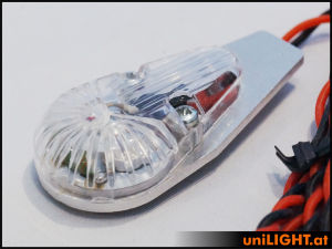 UniLIGHT 8Wx2 Position-/Navigation Light, 24mm, T-Fuse red