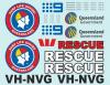Decals for helicopter