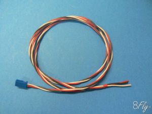 Cavo servo Futaba 100 cm. trecciato sil. 0,35