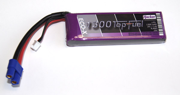 Hacker Lipo TopFuel ECO X 1300mAh 2S 20C