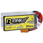 Gens Ace TATTU 1300mAh 14.8V 95C 4S1P Lipo Battery Pack