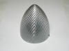Spinner 100 mm. Fiberglass silver mod. extra 3.95"